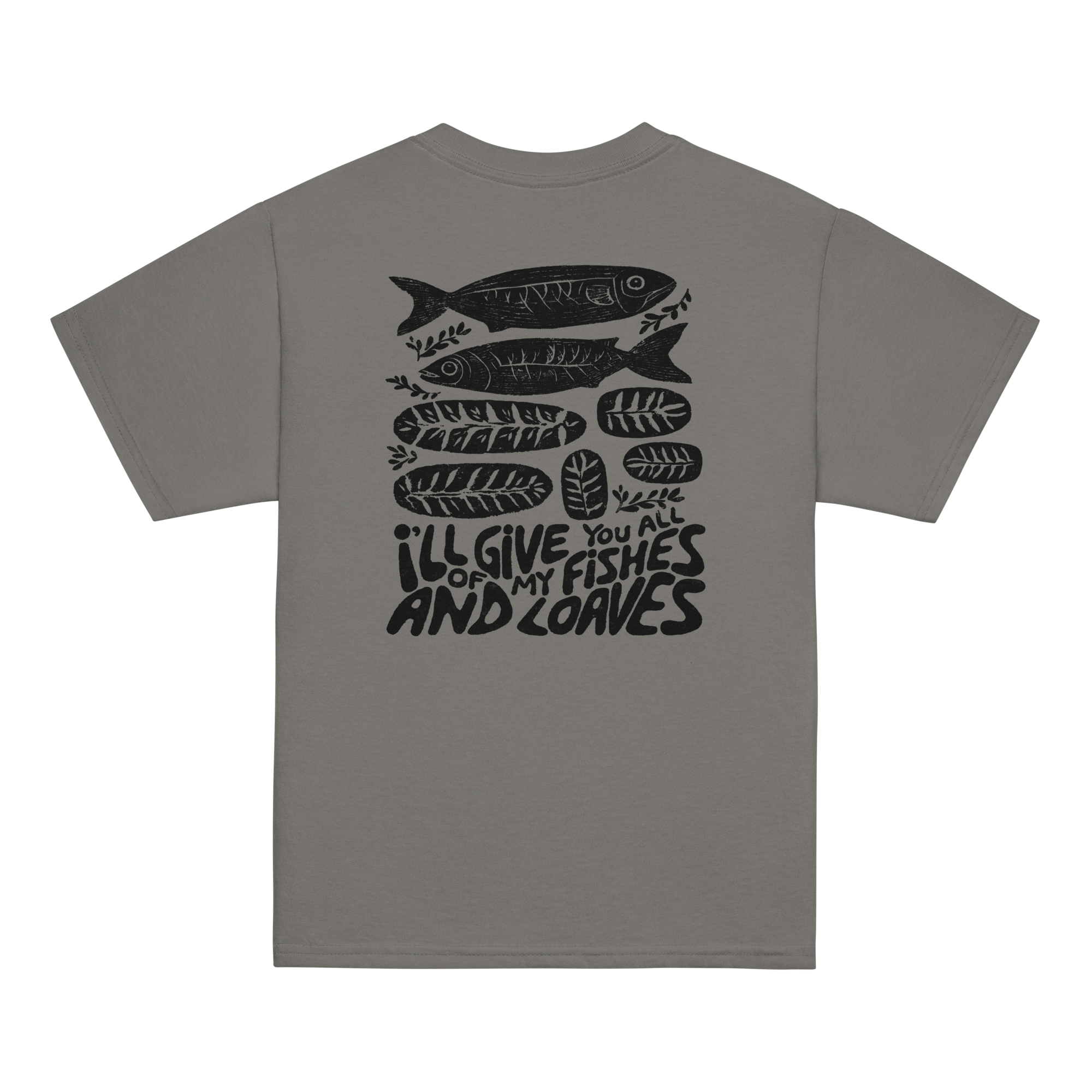 Fishes and loafs- Tricou cu mesaj crestin, pentru copii mari