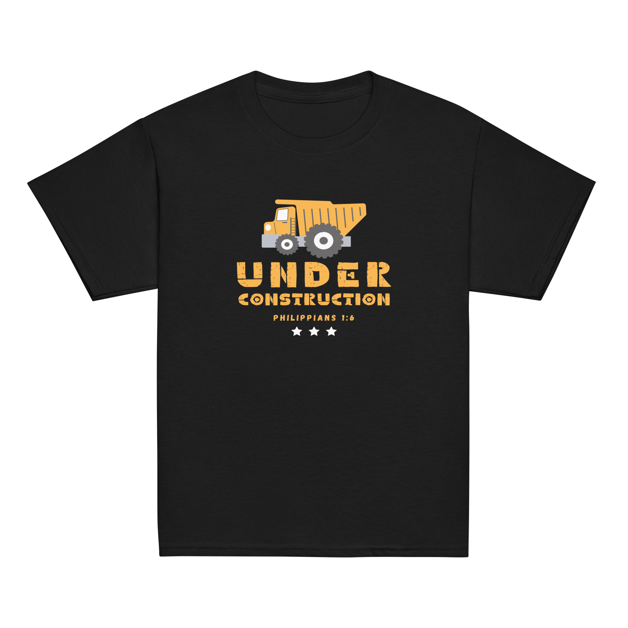 Under construction- tricou pentru copii mari, cu mesaj biblic 