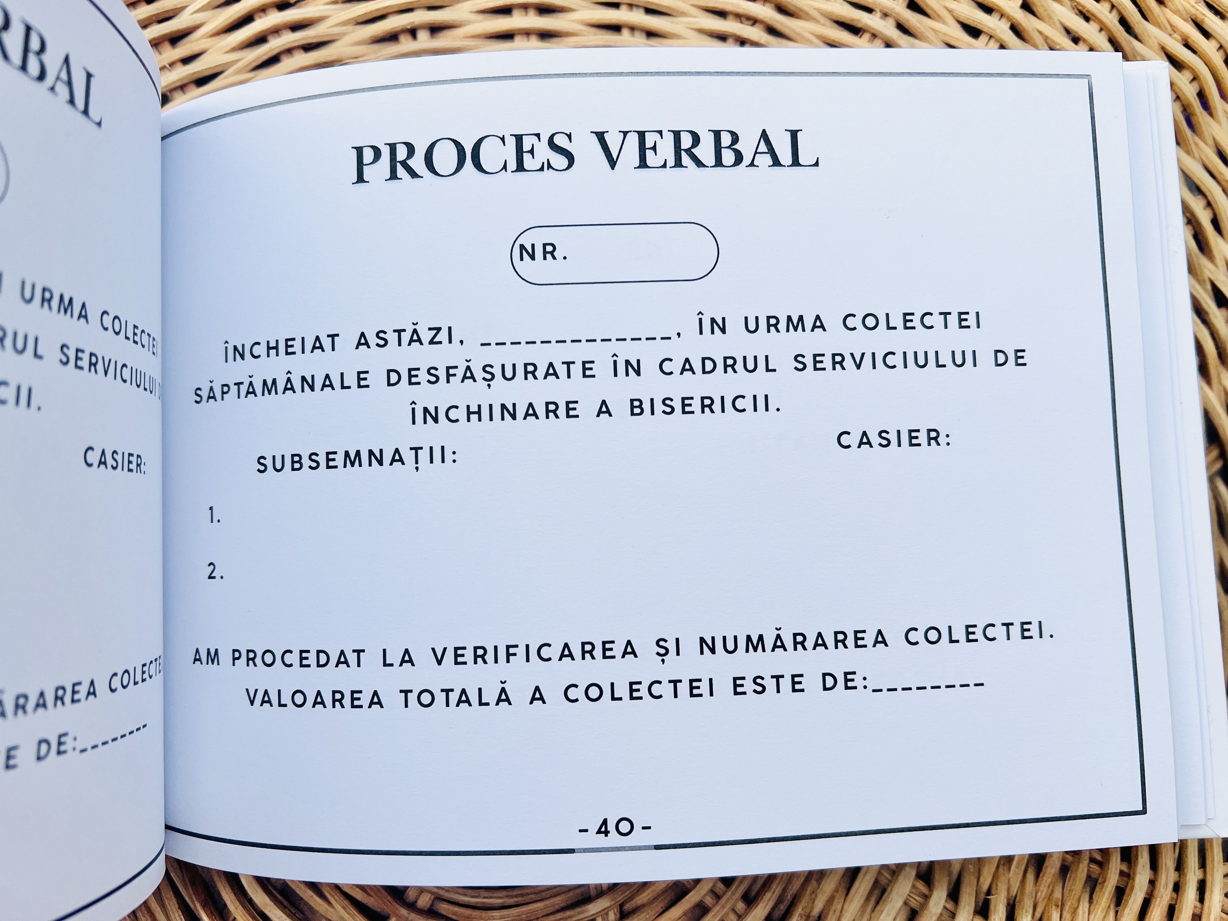 Registru Procese Verbale Colecte