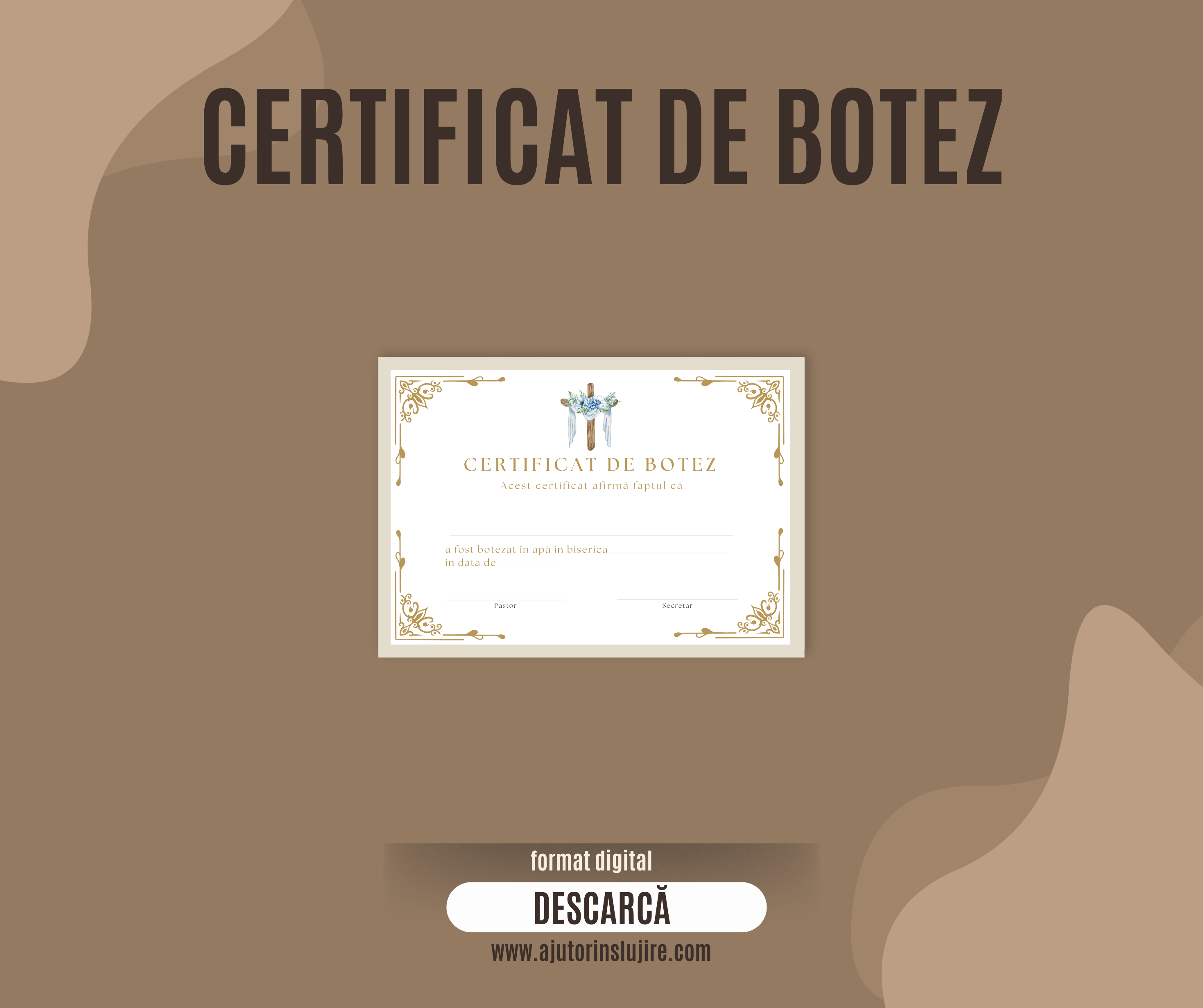 Certificat de botez (format digital)