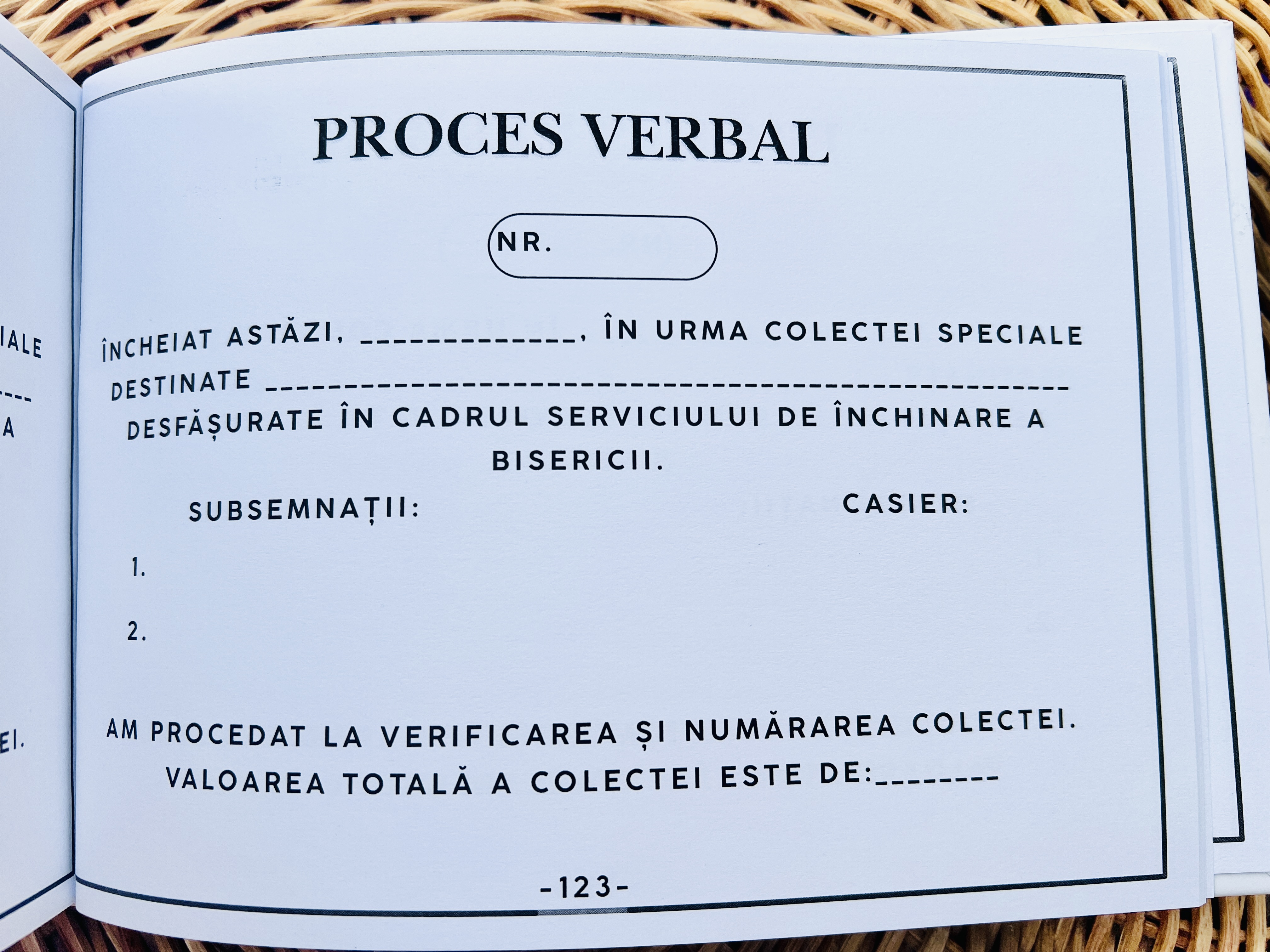 Registru Procese Verbale Colecte