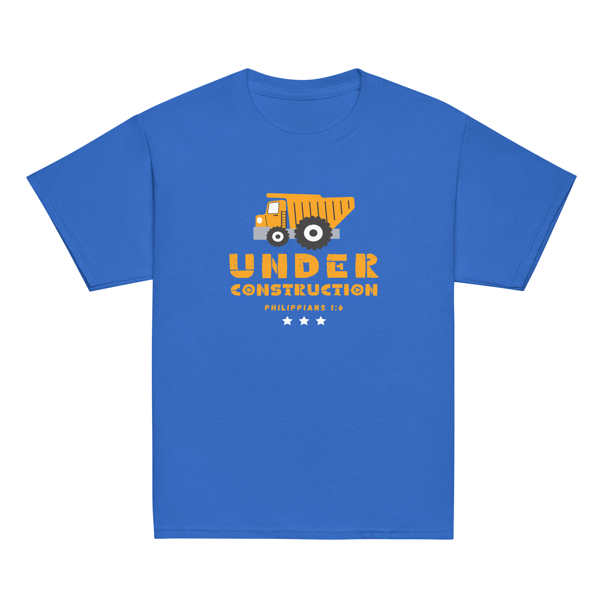 Under construction- tricou pentru copii mari, cu mesaj biblic 