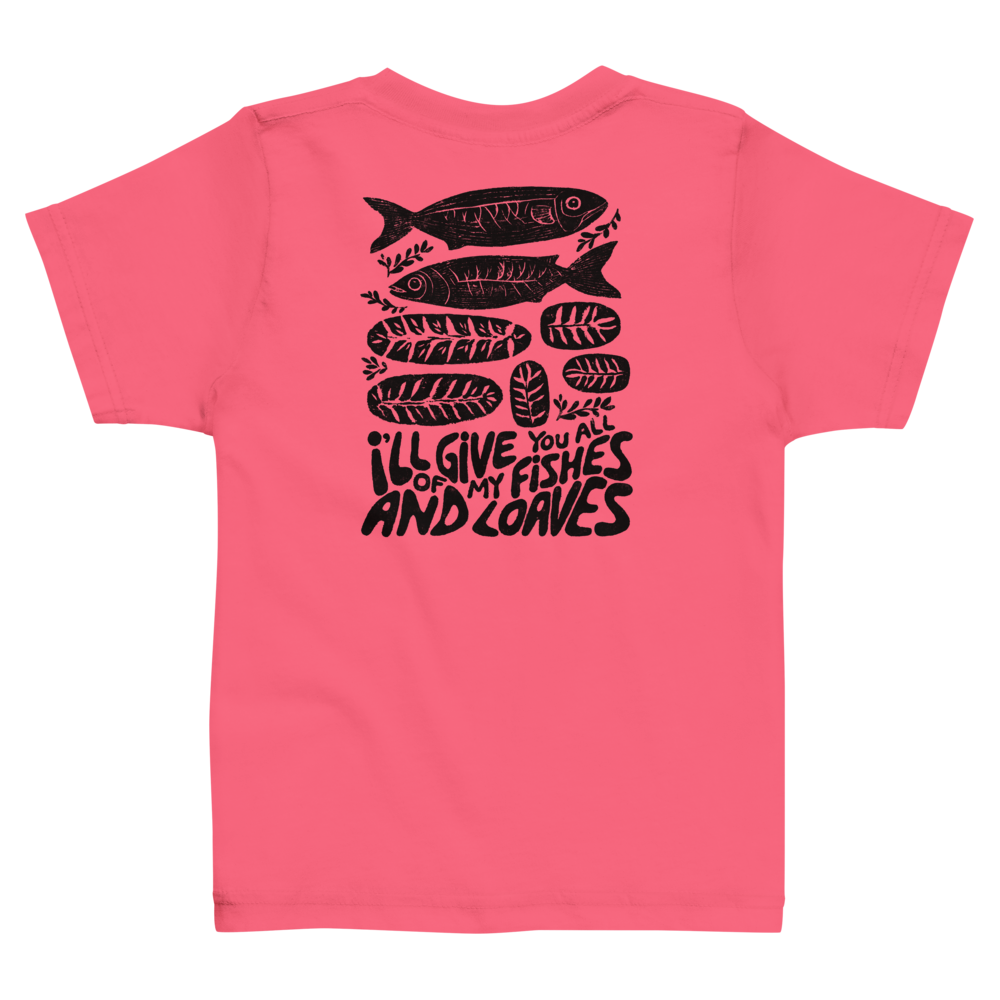 Fishes and loafs- Tricou cu mesaj crestin, pentru copii mici
