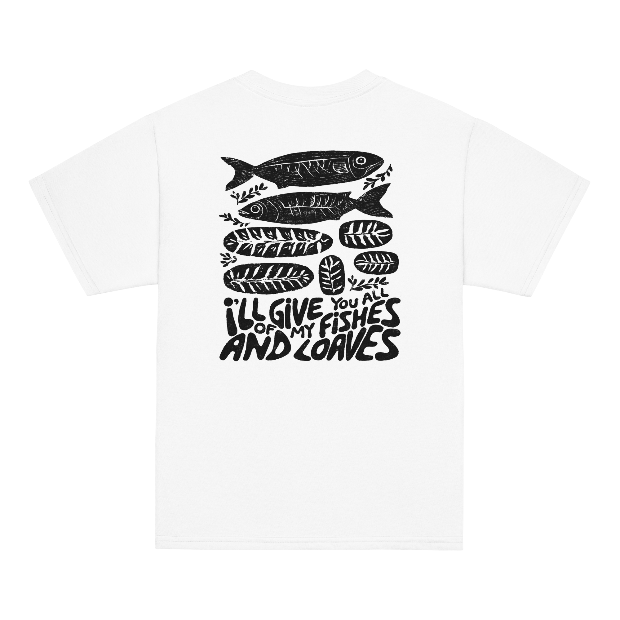 Fishes and loafs- Tricou cu mesaj crestin, pentru copii mari