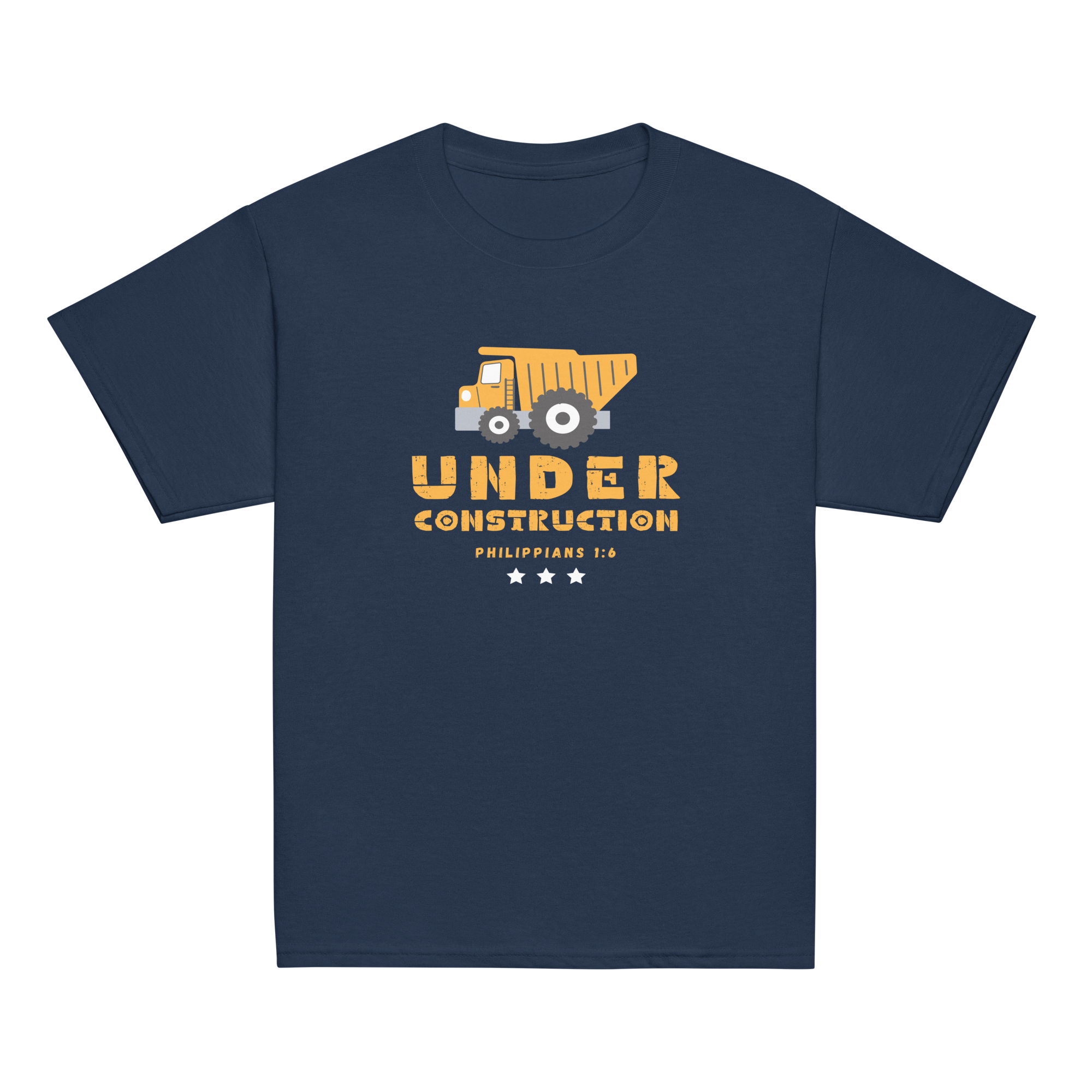 Under construction- tricou pentru copii mari, cu mesaj biblic 