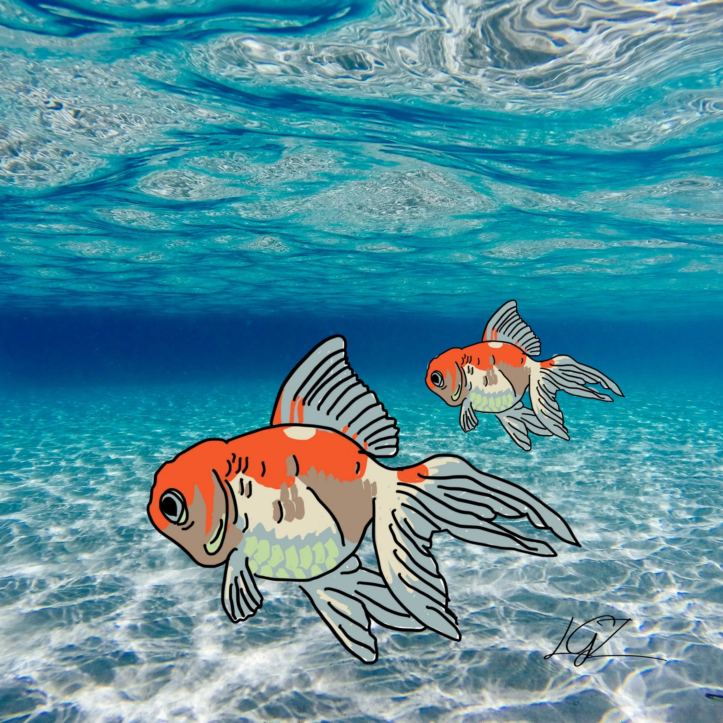 Best Friends in the Water