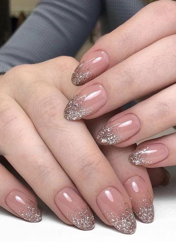 Glitter Ombre Gel Nails