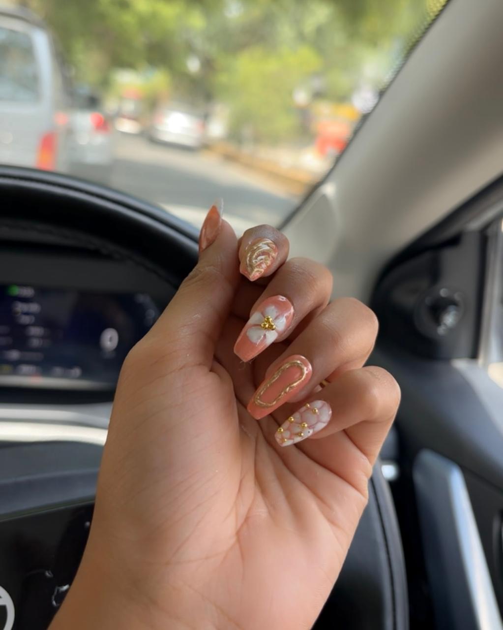 Elegant Floral Nail Art