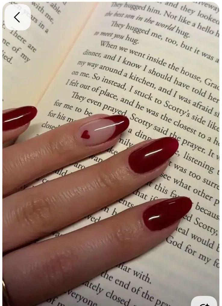 Red Heart Accent nail set