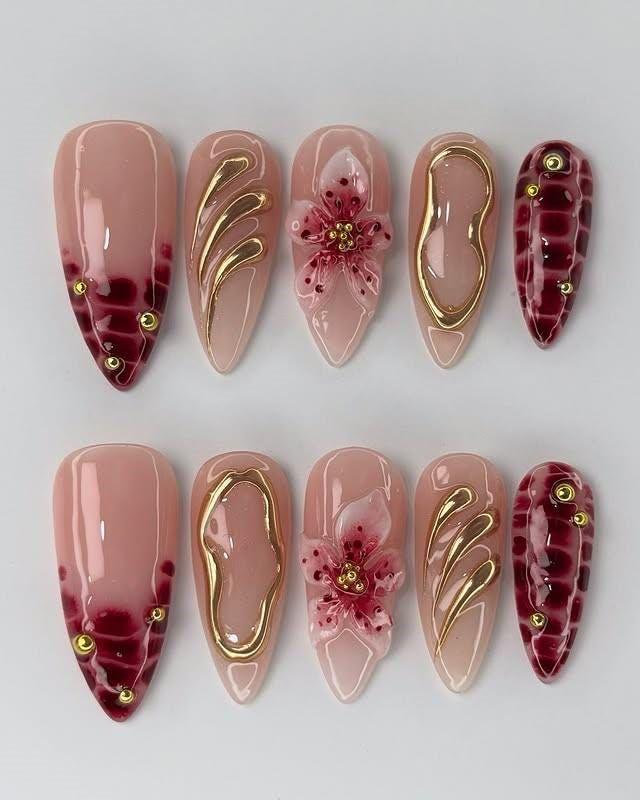Elegant Press-On Nail Set