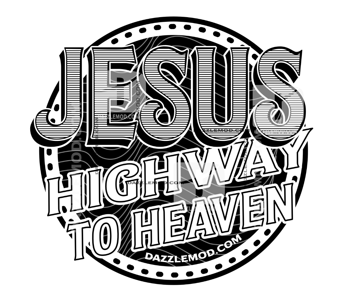 Jesus Highway to Heaven Sticker