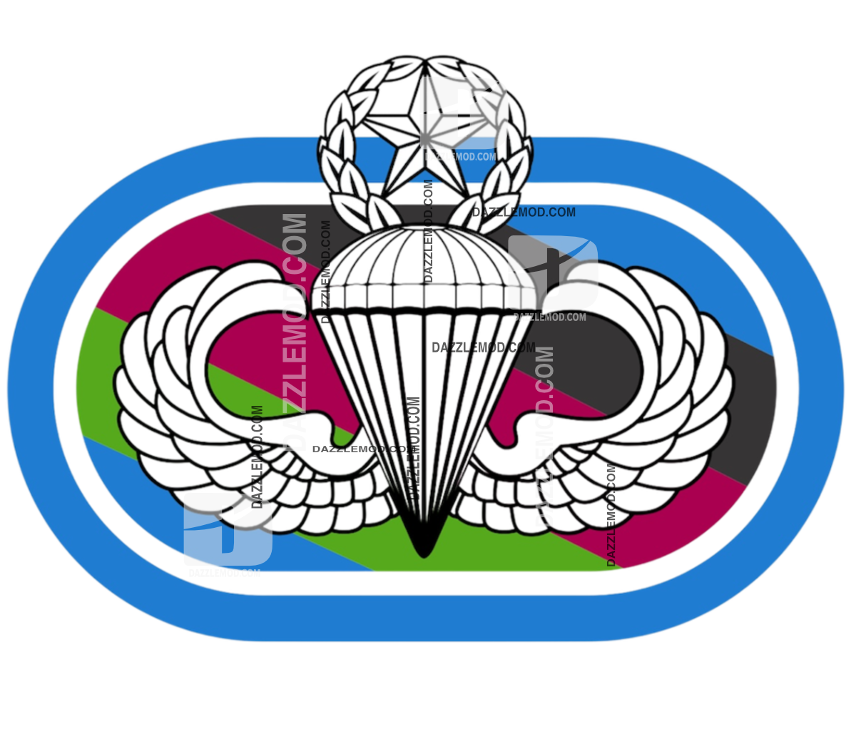 Master Parachutist Badge Sticker