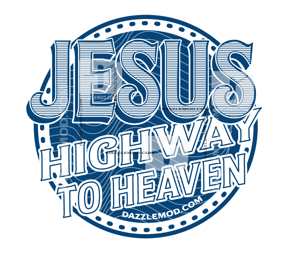Jesus Highway to Heaven Sticker