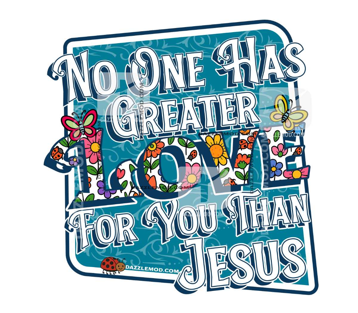 Inspirational Jesus Love Sticker