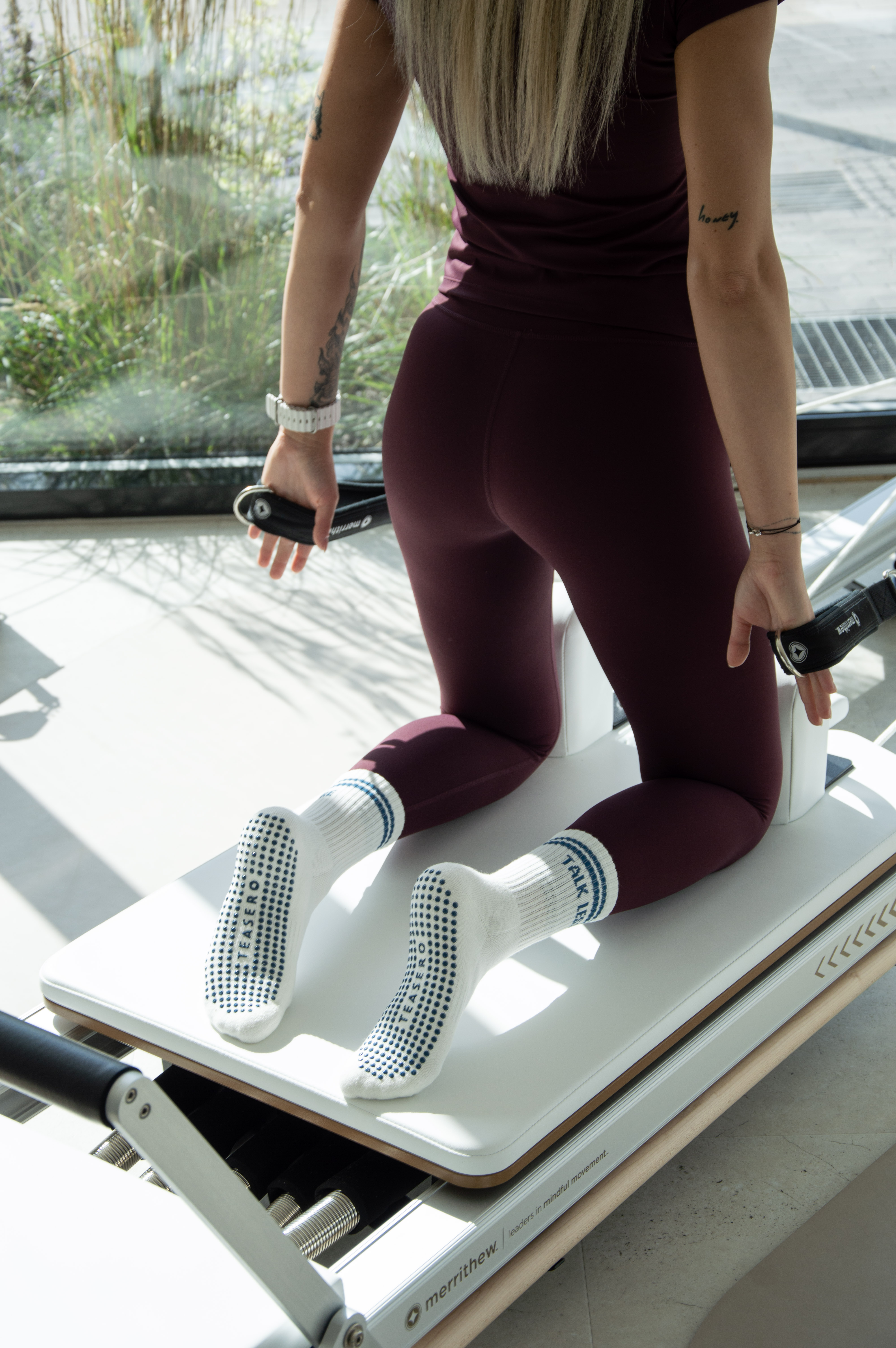 Talk less, train more Grip Socks