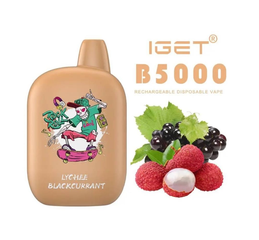 IGET B5000 Lychee Blackcurrant Vape