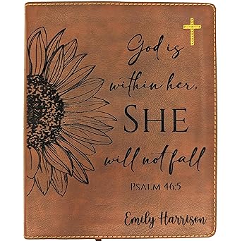 Personalized NIV Journaling Bible | New International Version | Custom Engraved Name | Easy-to-read Study Bible | Christian Gift for Men, Women