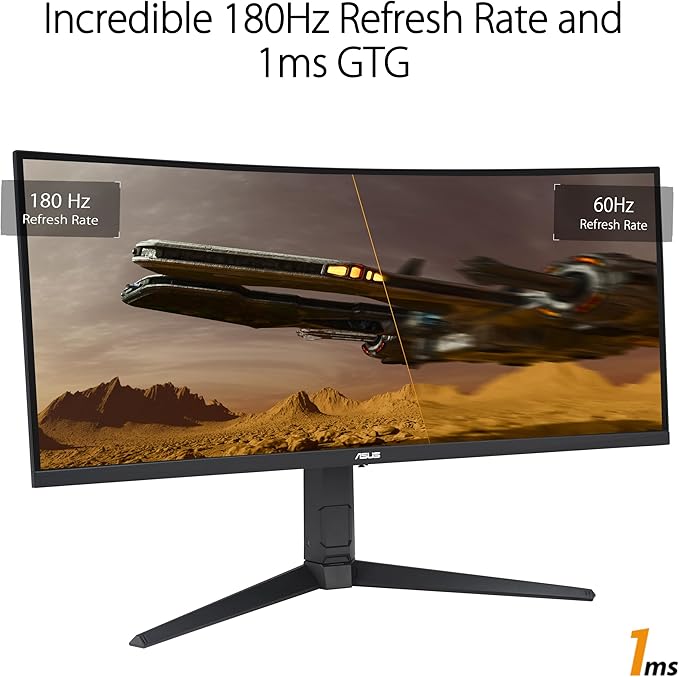 ASUS TUF Gaming 34” 1440P 1500R Curved Monitor (VG34VQL3A) - QHD 