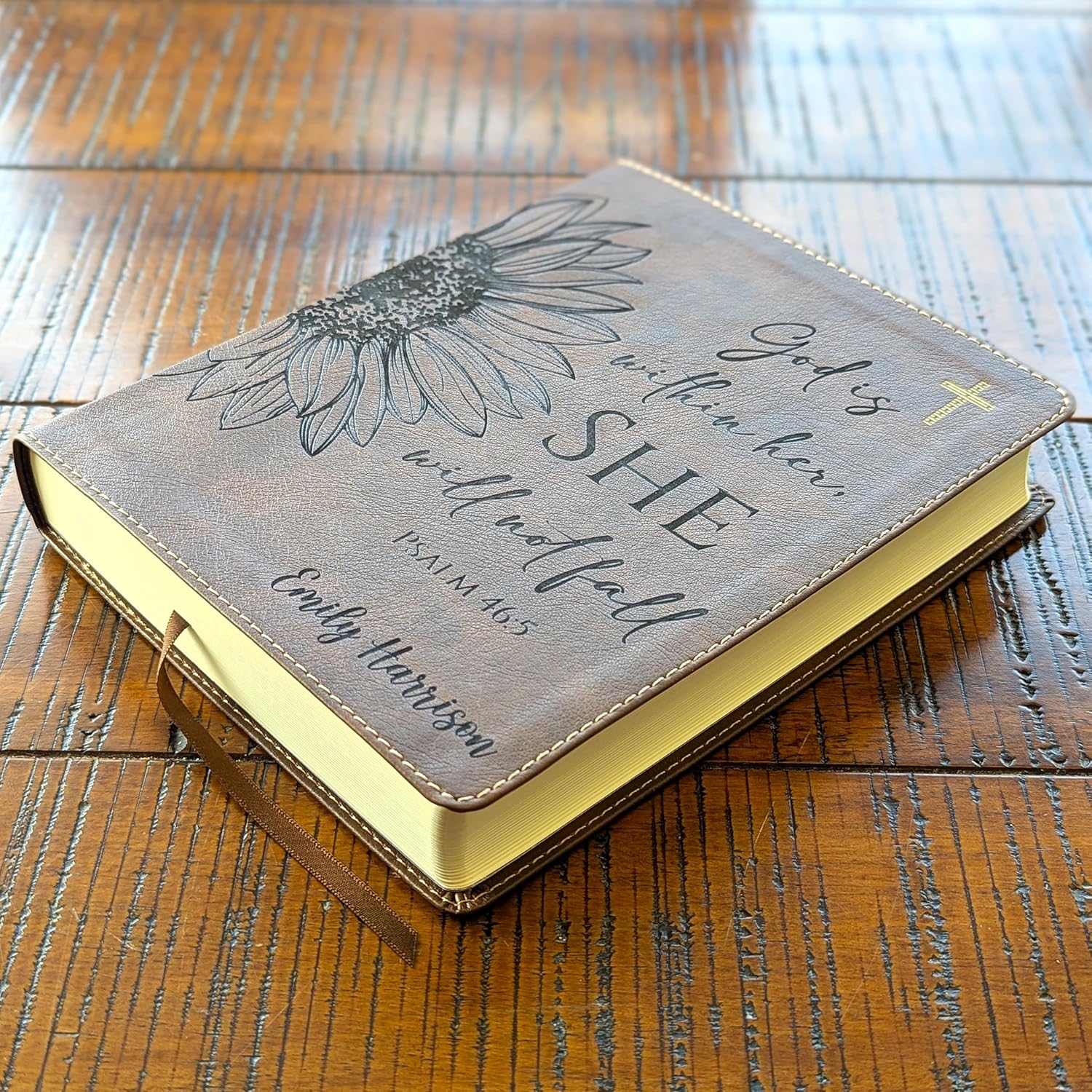 Personalized NIV Journaling Bible | New International Version | Custom Engraved Name | Easy-to-read Study Bible | Christian Gift for Men, Women