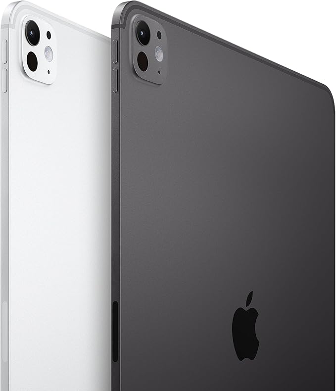 Apple iPad Pro 13-Inch (M4): Built for Apple Intelligence, Ultra Retina XDR Display - Nano-Texture Glass, 1TB, 12MP Front/Back Camera, LiDAR Scanner, Wi-Fi 6E + 5G Cellular, Face ID — Space Black