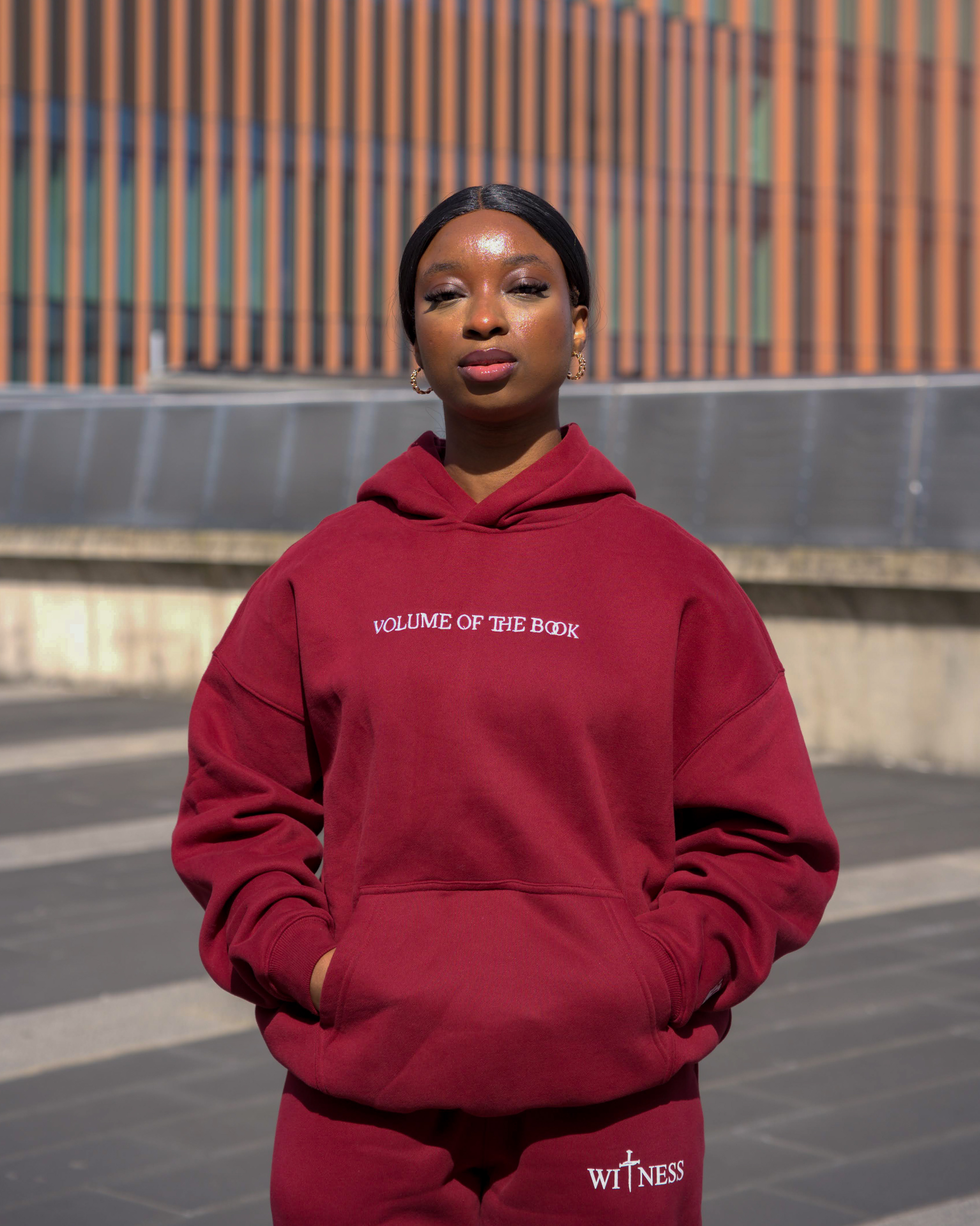 Burgundy Hoodie Set