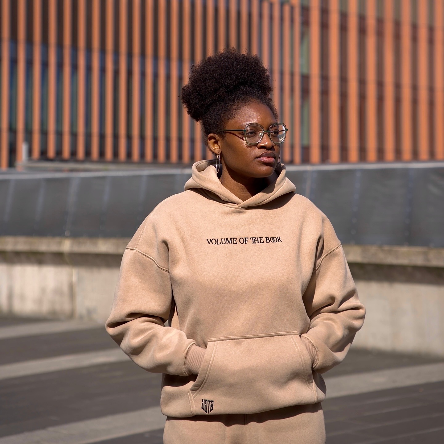 Beige Hoodie Set