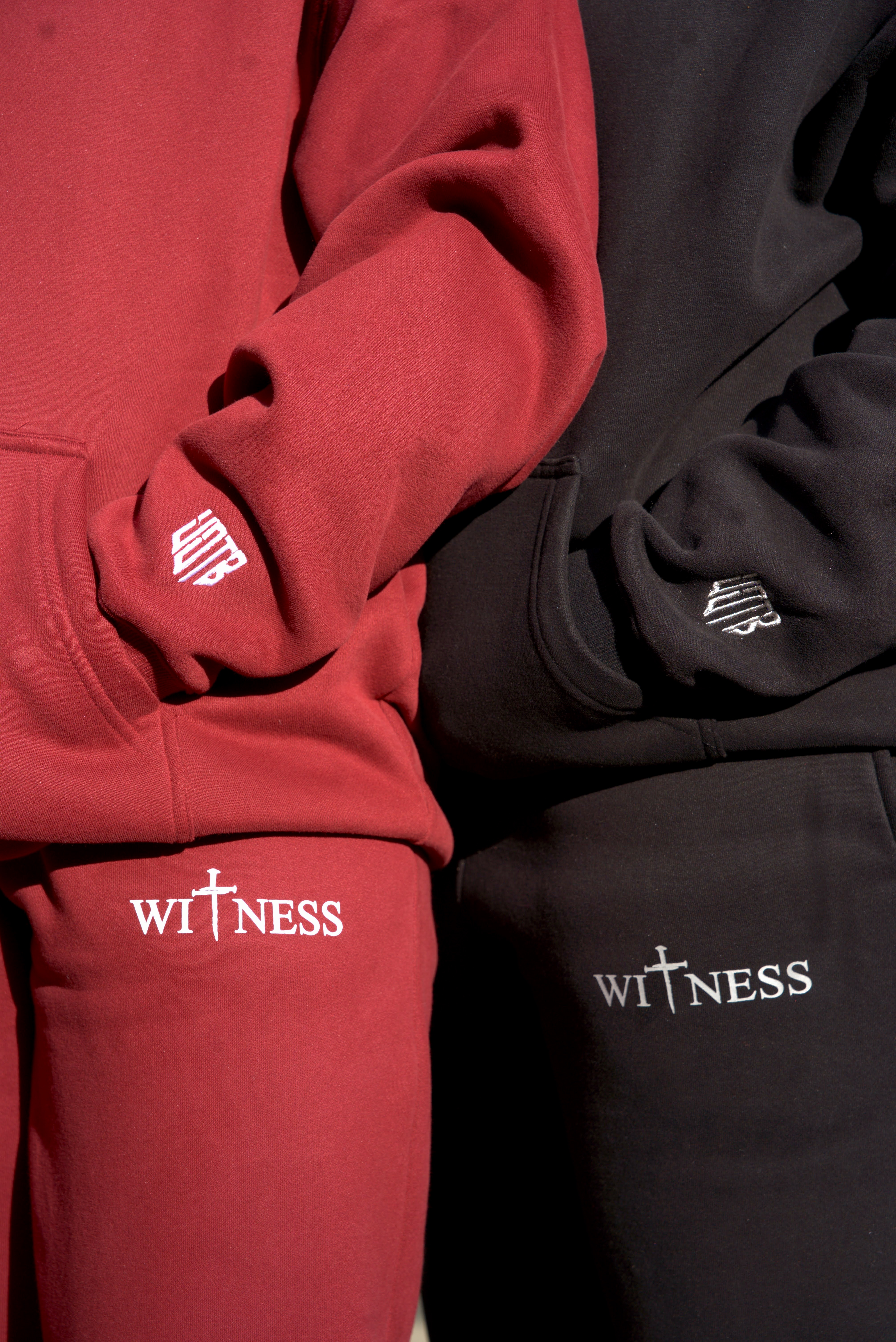 Burgundy Hoodie Set