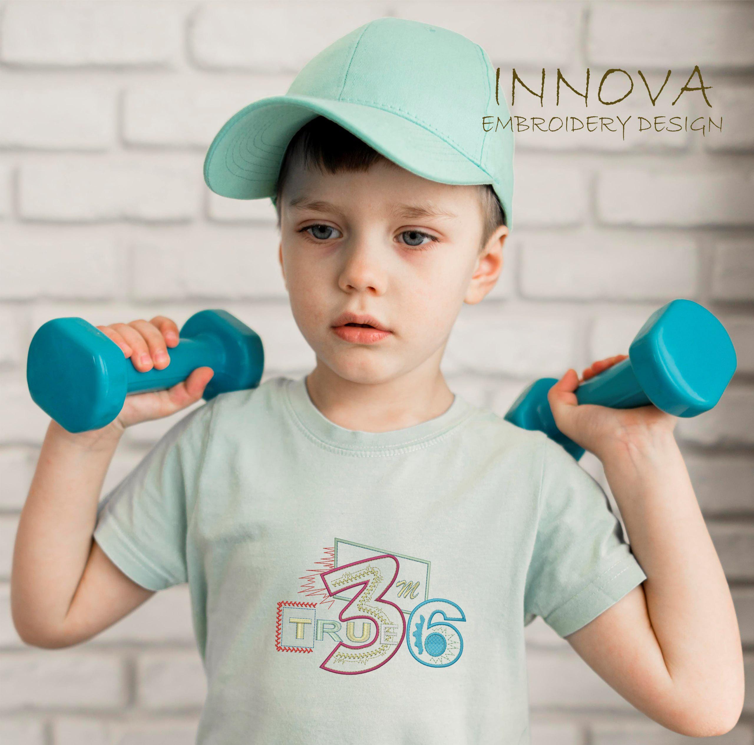 TRUE 36" Kids' Embroidery Design