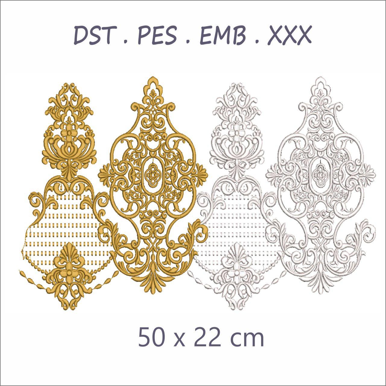 Ornamental Vintage Embroidery Design Set | 50 x 22 cm |