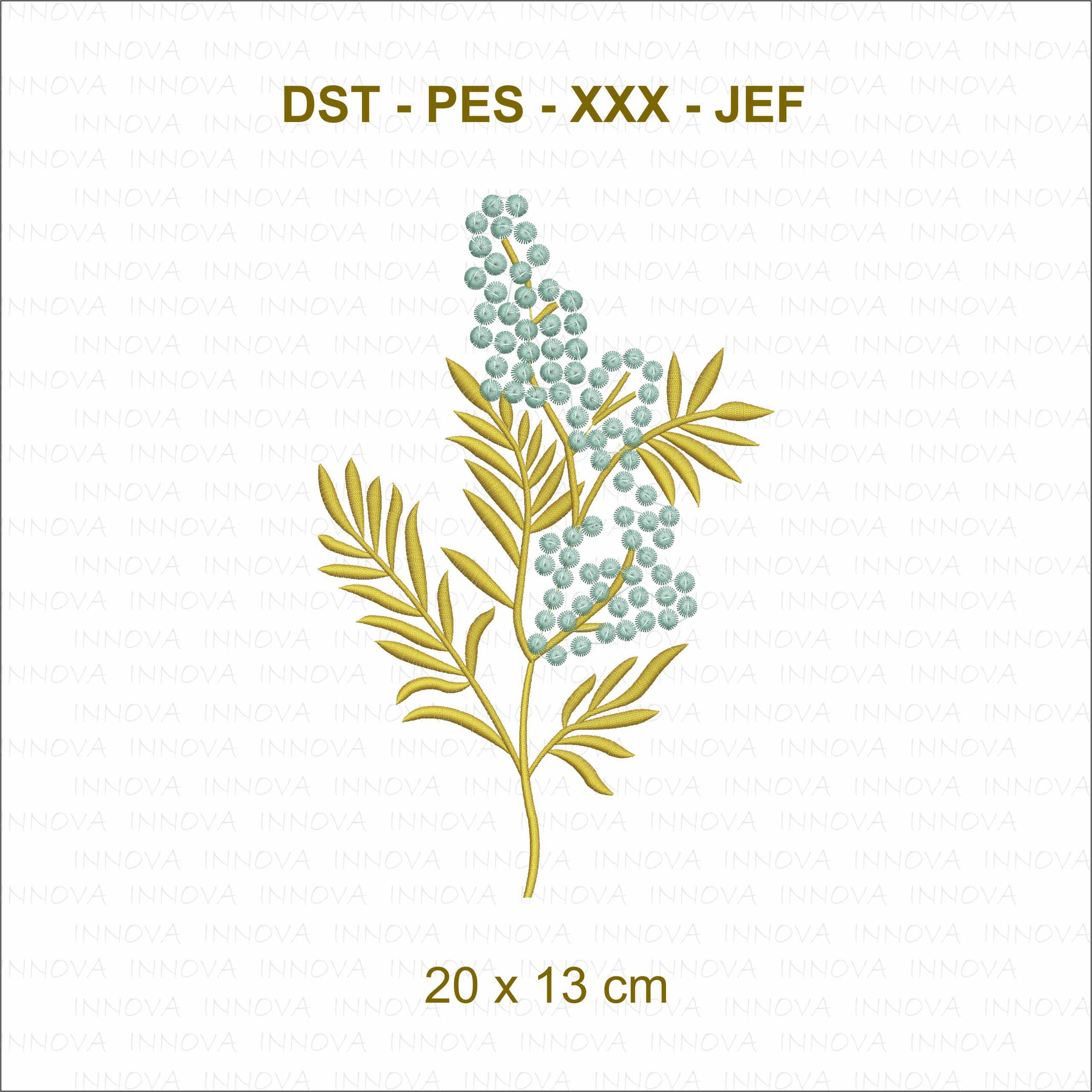 Elegant Floral Spray Embroidery Design for Machine