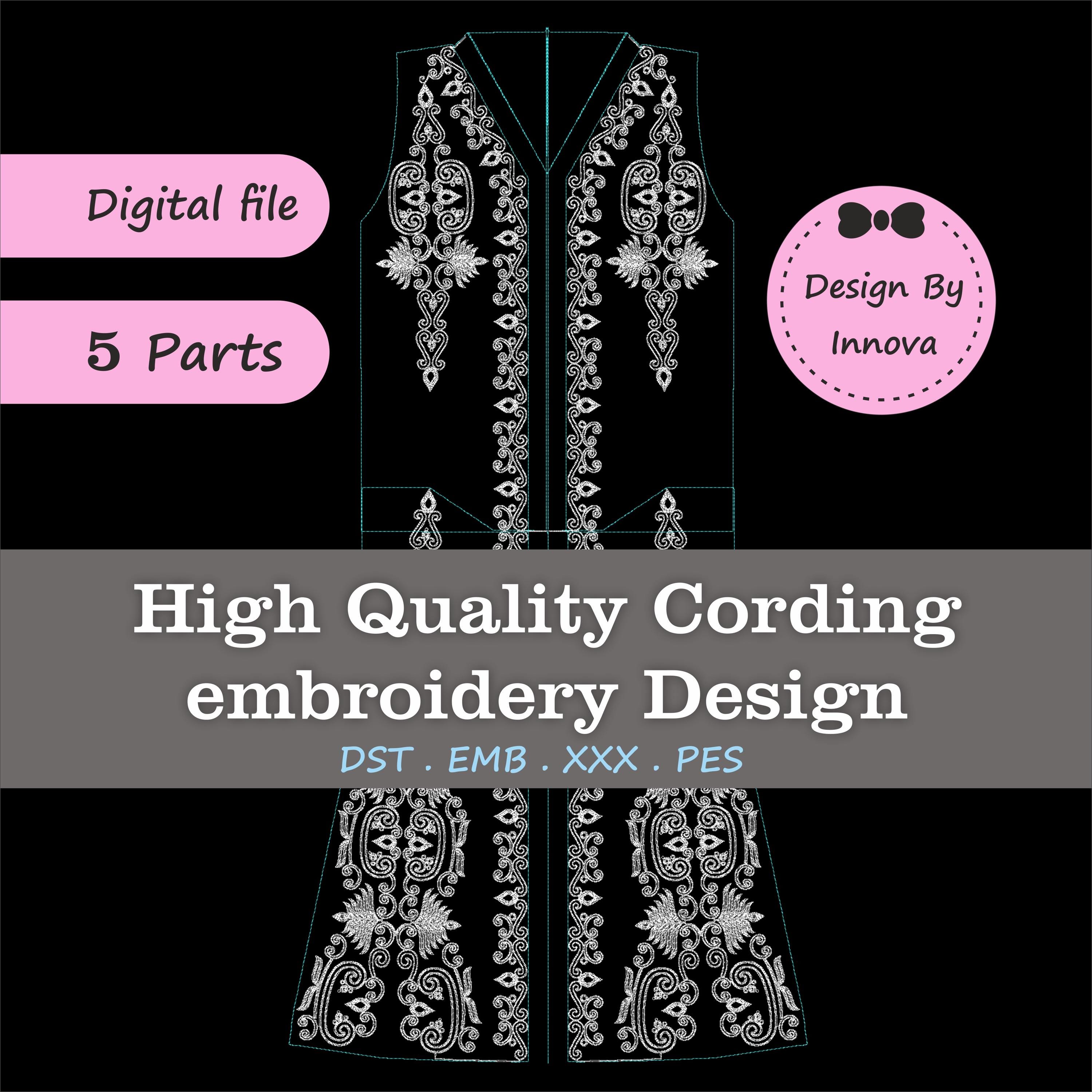 High-Quality Cording Embroidery Design