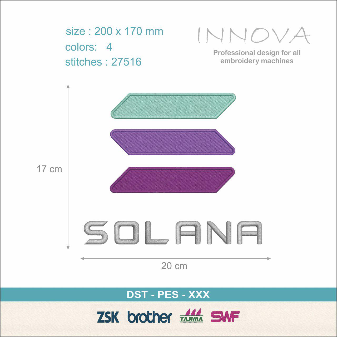 Solana Embroidery Design