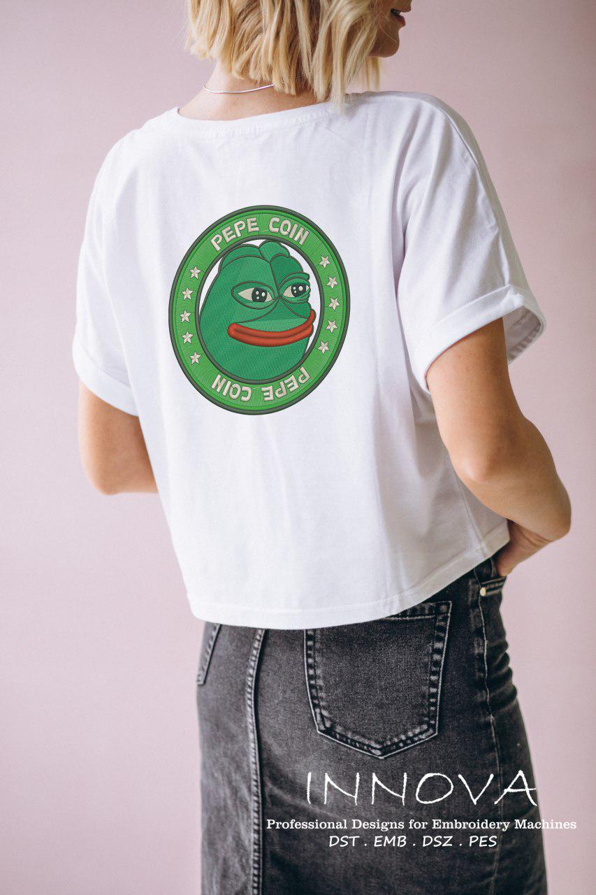 Pepe Coin Embroidery Art: A Unique Meme Collectible