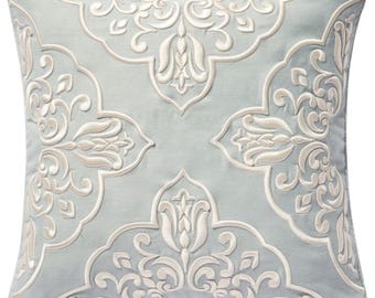 Elegant Floral Corner Embroidery Design | Ornamental Tulip-Inspired Pattern | 42x42 cm | Digital Download (DST Format)