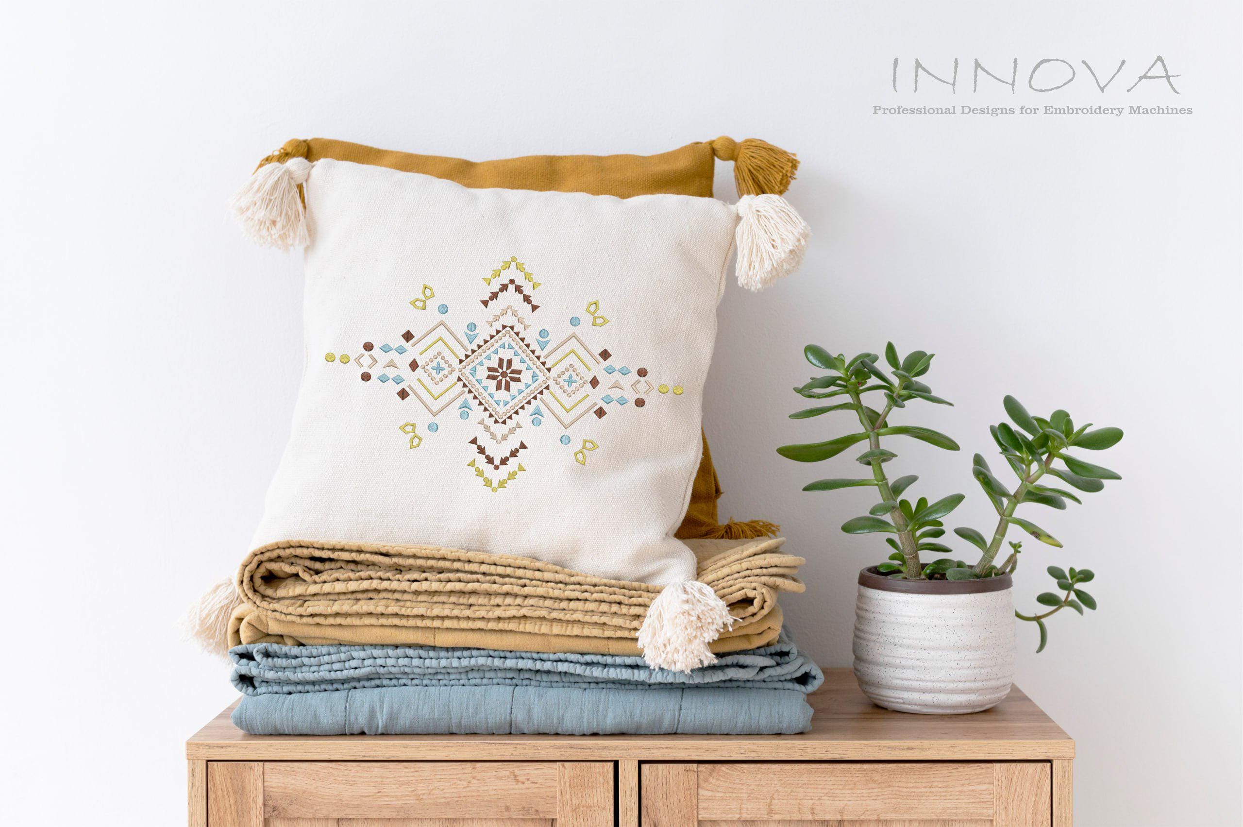 Aztec Geometric Embroidery Design Set (3 Sizes)