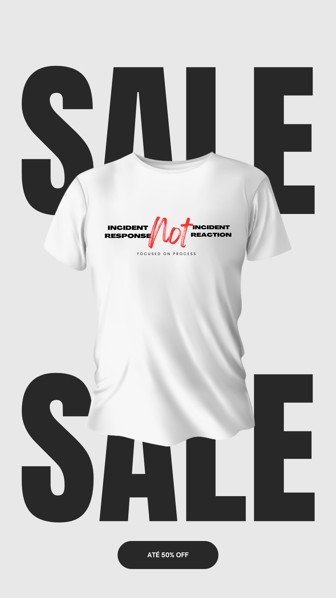 Camiseta 'Incident Response, Not Incident Reaction'