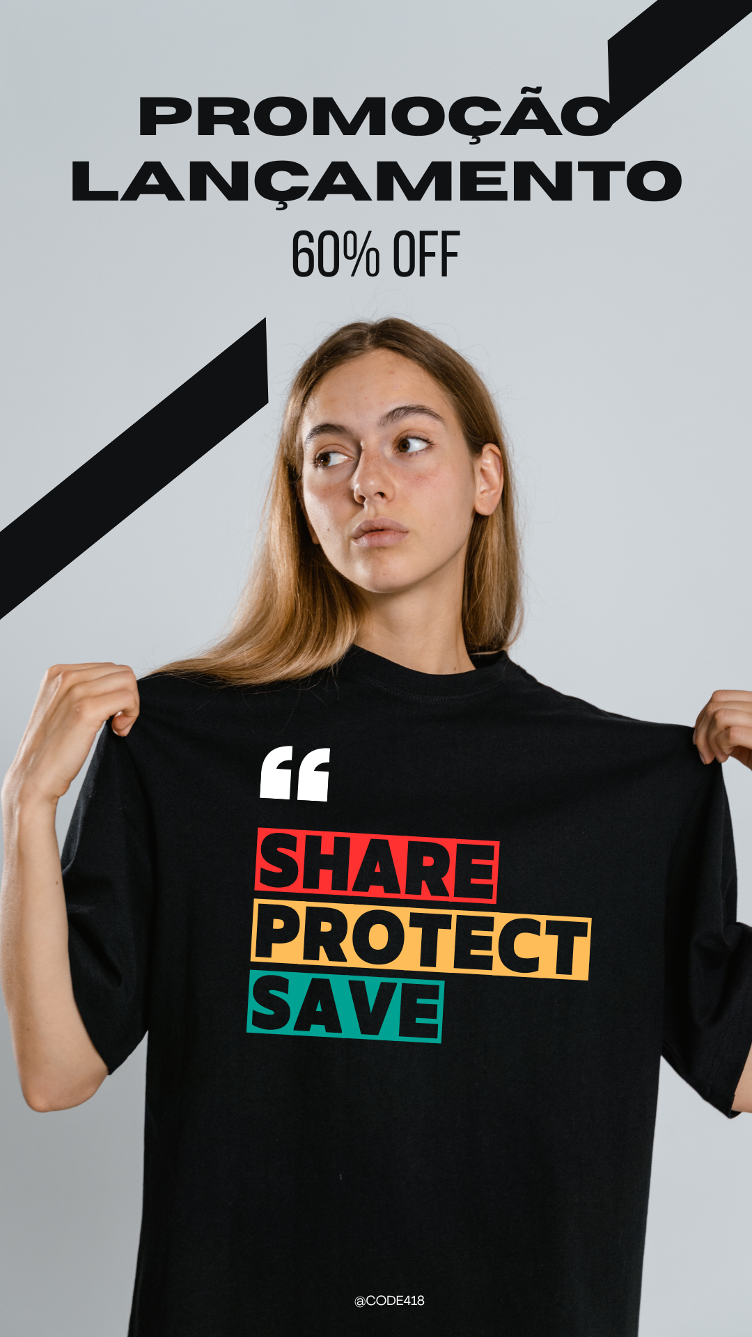 Camiseta 'Share Protect Save'