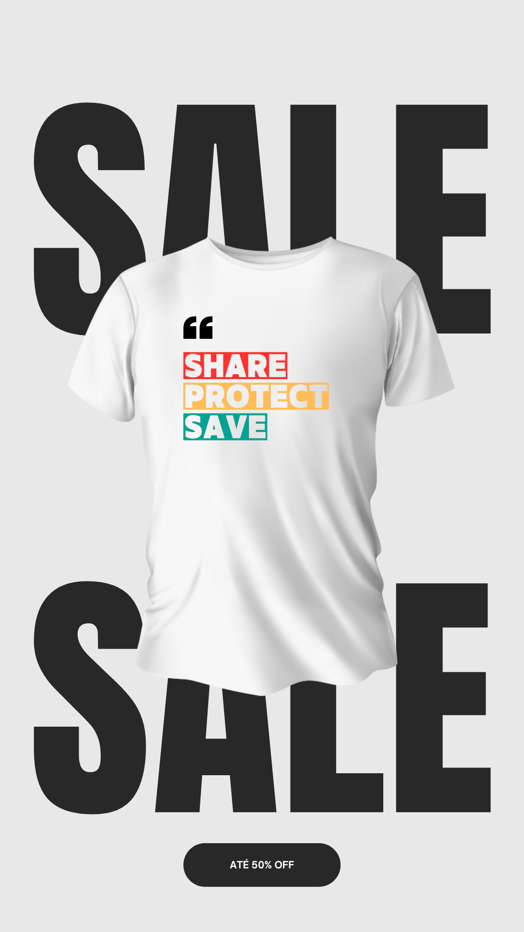 Camiseta 'Share Protect Save'