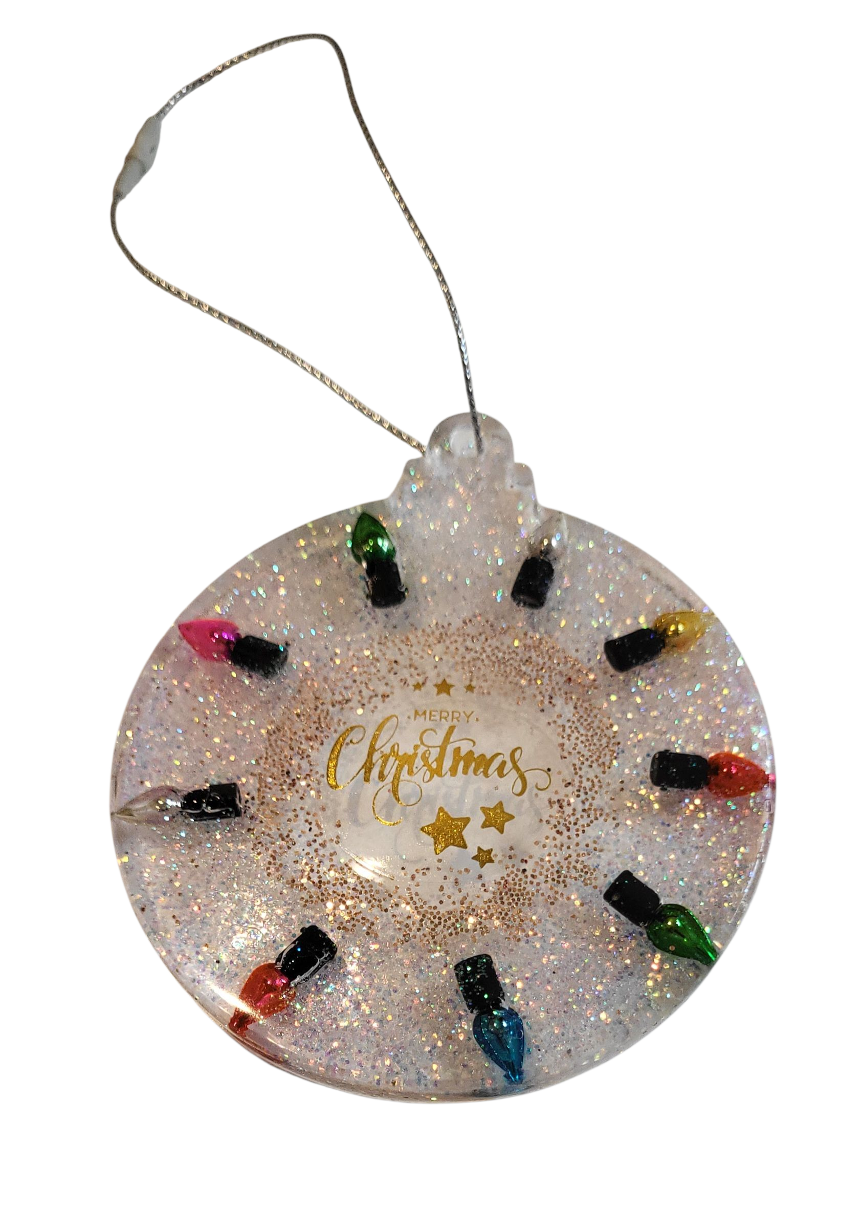 Merry Christmas with Lights Ornament