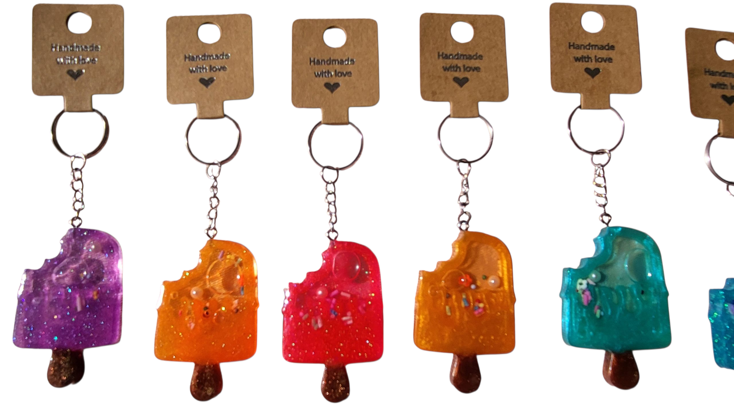 Popsicle shaker keychain