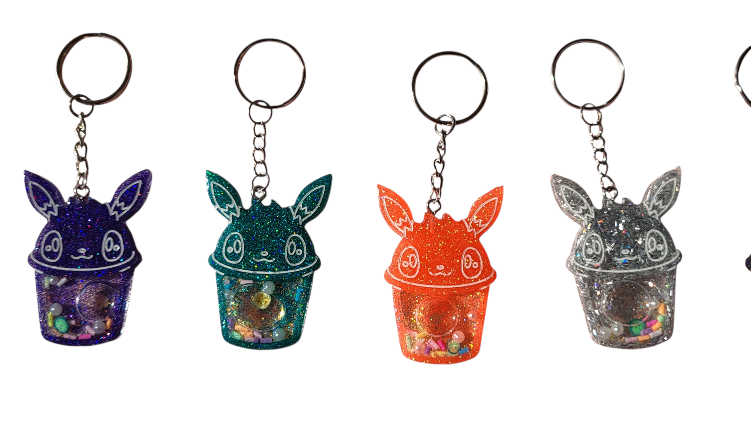 Character tumbler shaker keychain