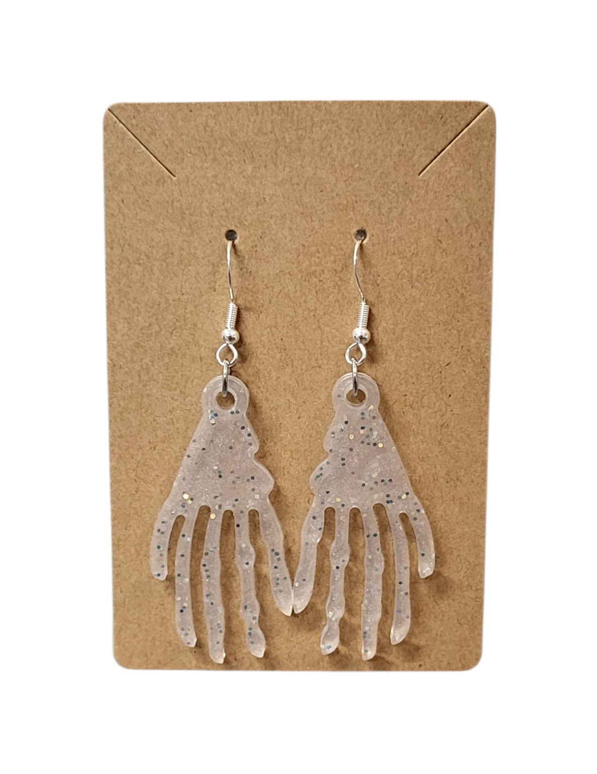 Skeleton hands earrings