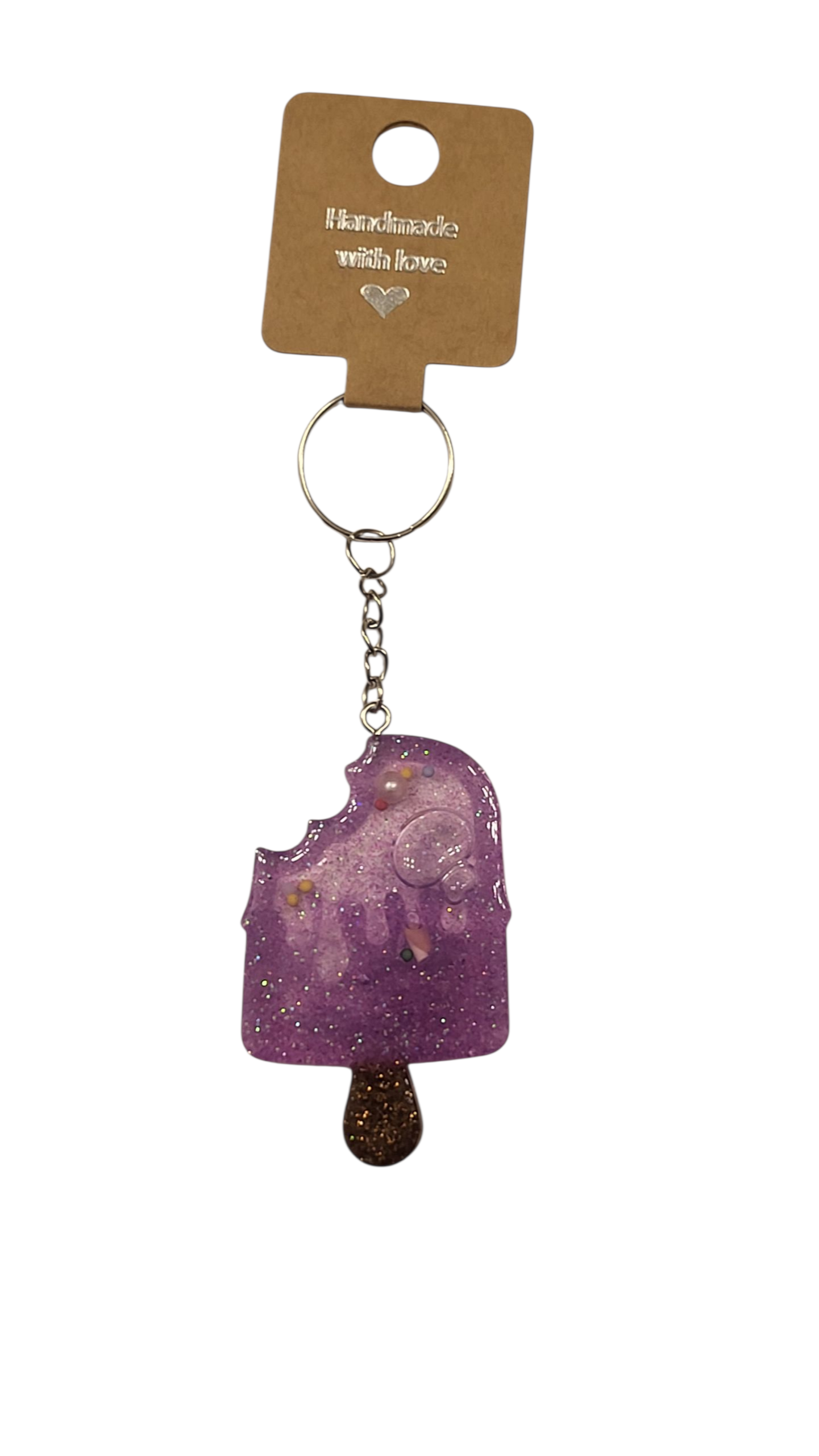Popsicle shaker keychain