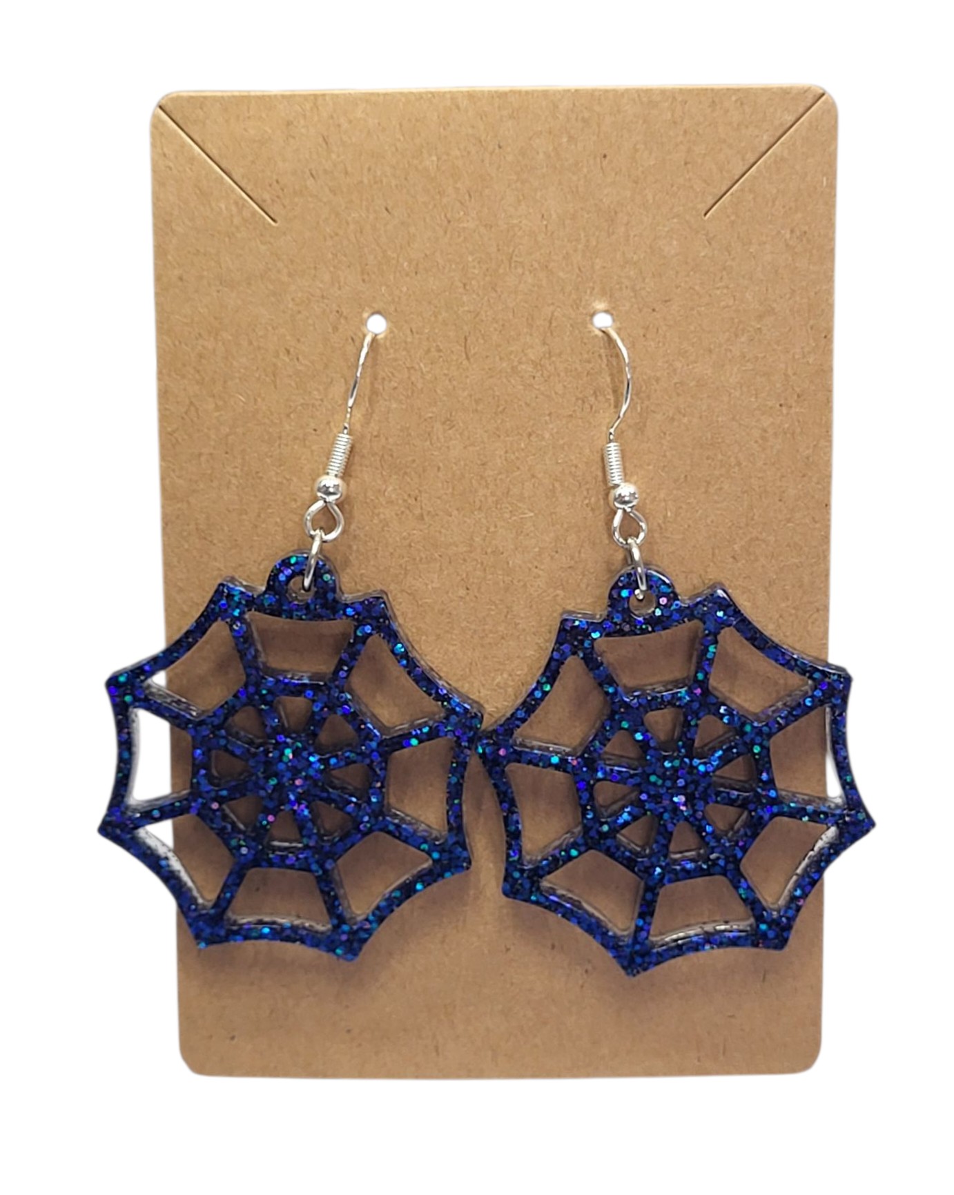 Spider web earrings