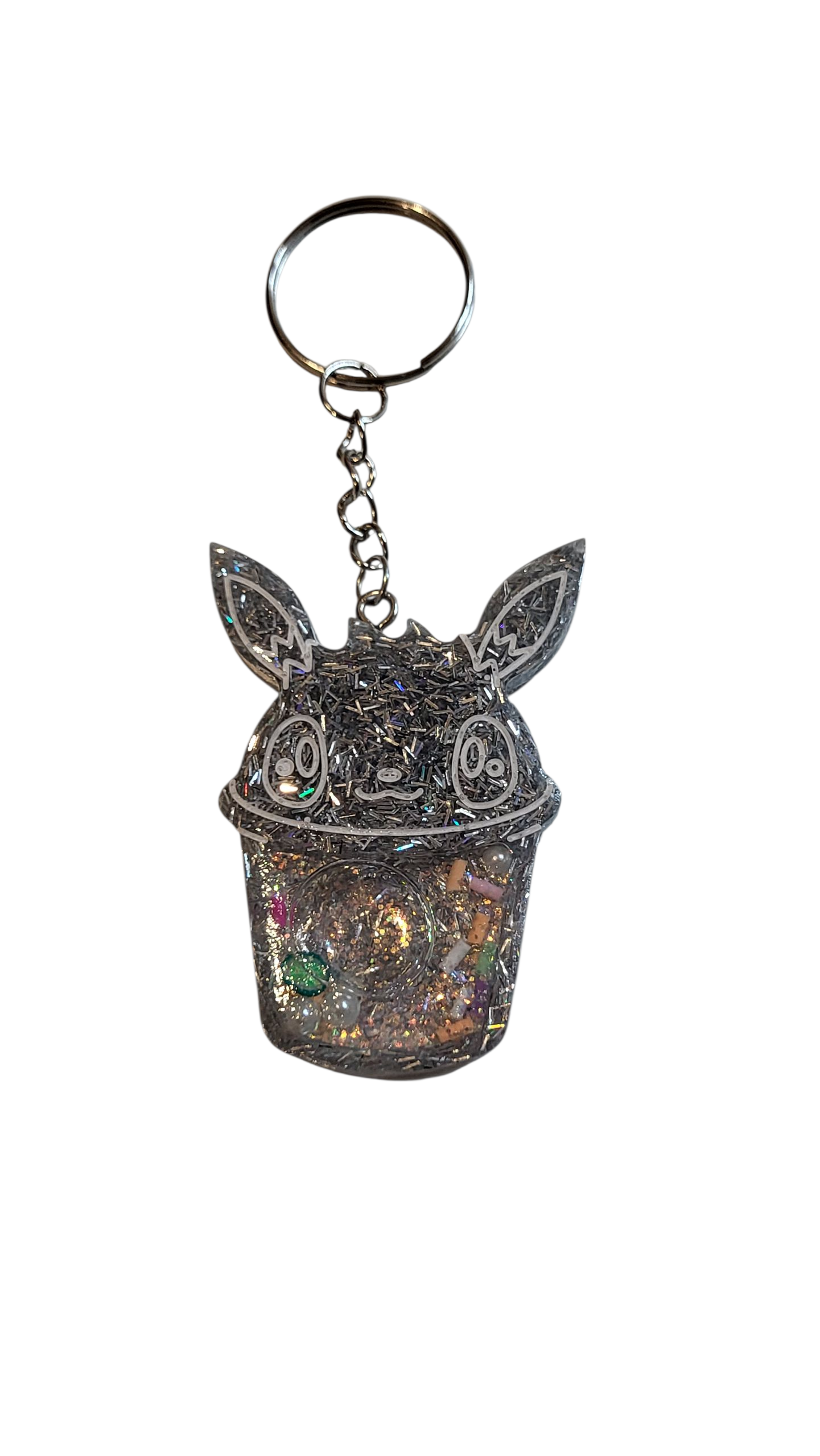 Character tumbler shaker keychain