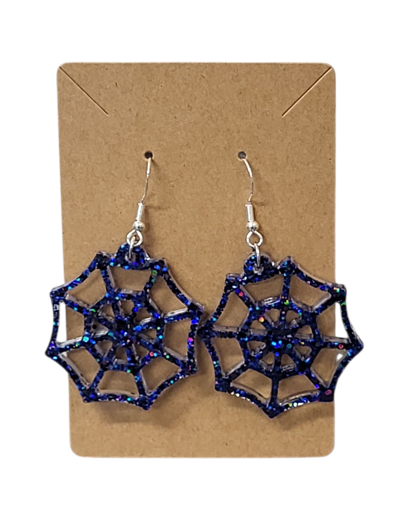 Spider web earrings