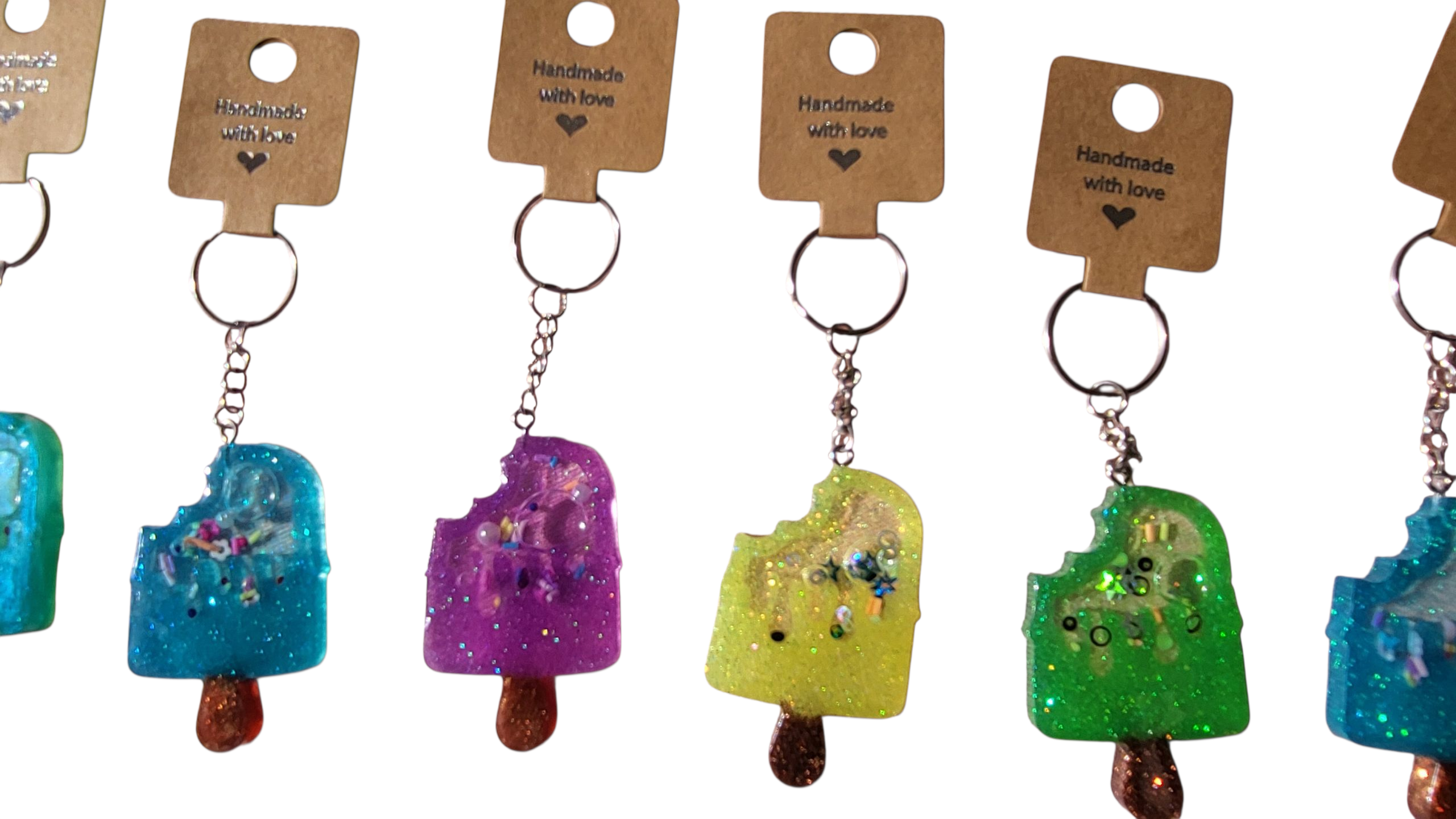 Popsicle shaker keychain