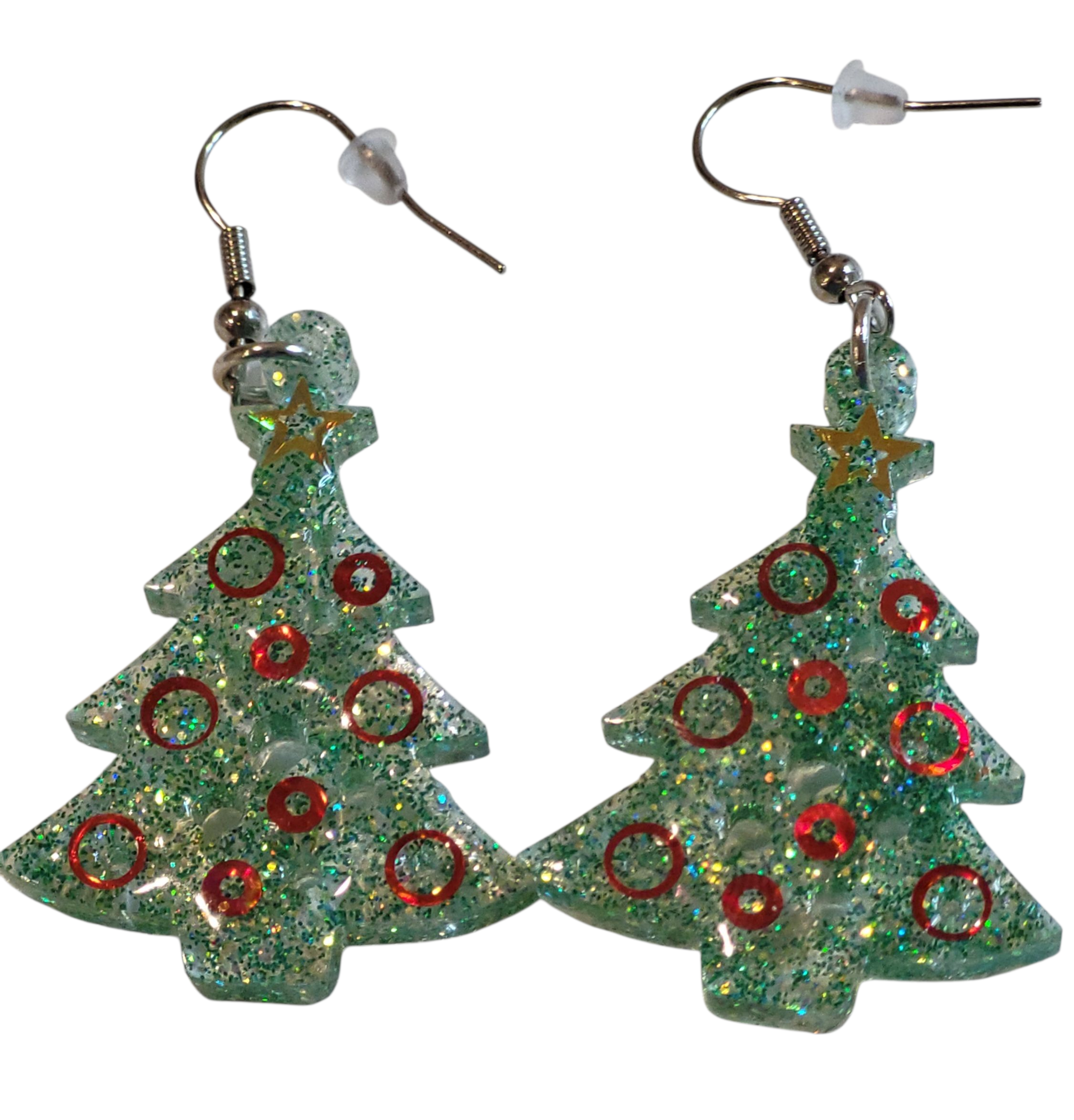 Christmas Pine Tree Earrings