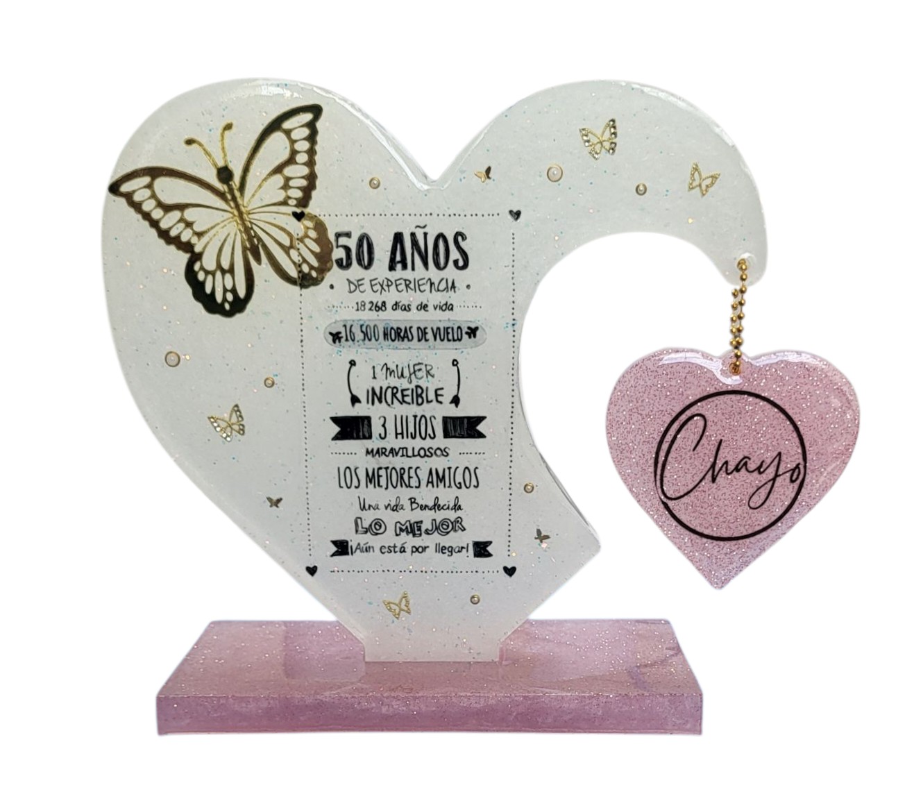 Hanging heart plaque