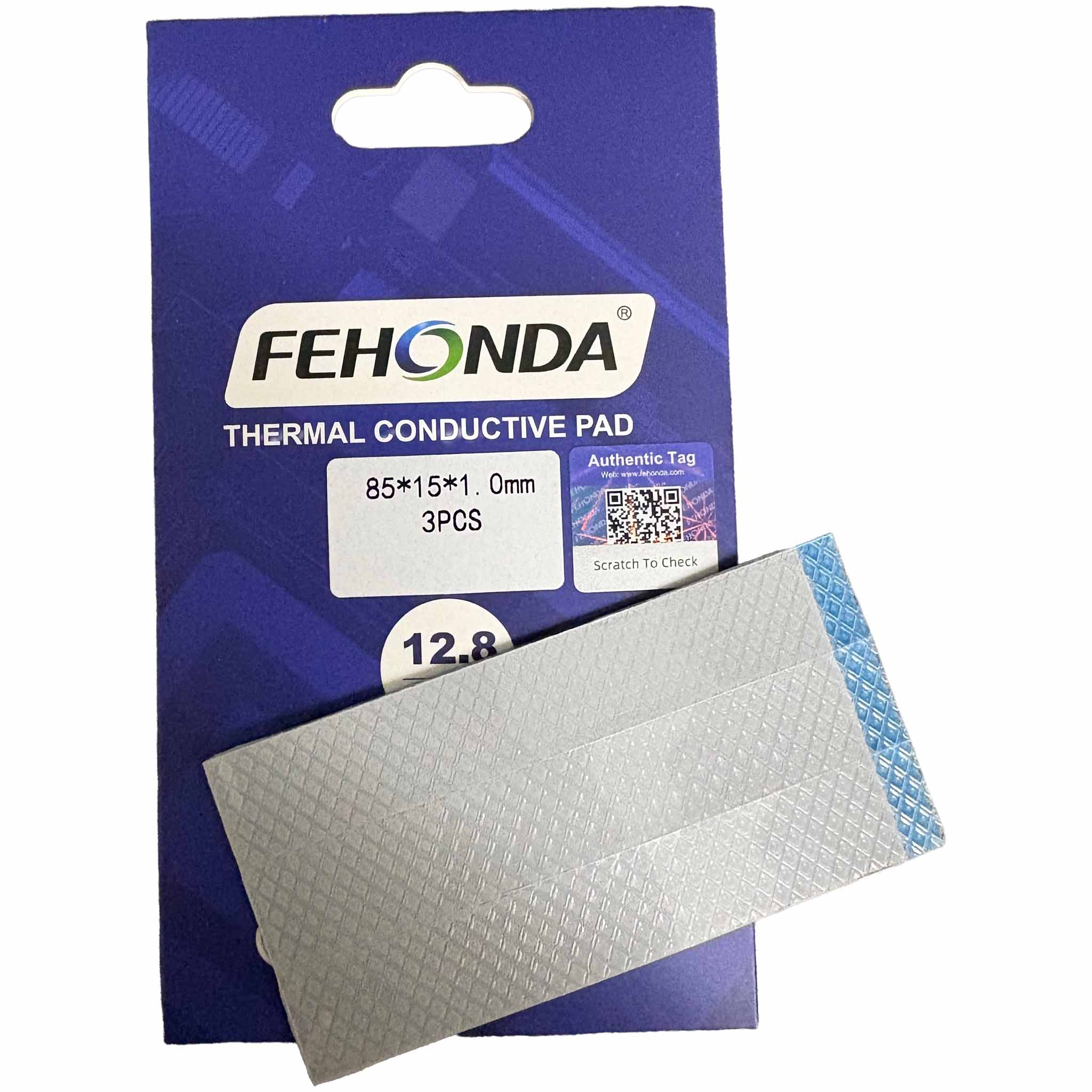 Fehonda 12.8W/mK Thermal Pad 85x15mm x3 Pre-Cut High Performance for GPU, VRM, VRAM, PS4, PS5, XBOX